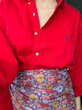 Combo pareo + camicia Ralph Lauren • rosso e viola