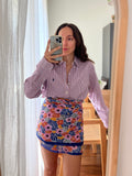 Combo pareo + camicia Ralph Lauren • blu e rosso fiori colorati