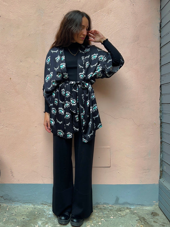 PRE ORDINE • Kimono stampa occhi