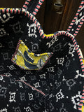 Maxi borsa trapuntata in velluto • oliva