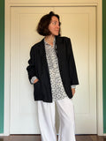 Blazer nero sartoriale
