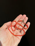 Collana sottile corallo