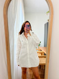 Combo pareo + camicia Ralph Lauren • bianco e esagoni