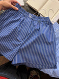 Pantaloncino righe blu