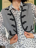 Gilet corto vichy