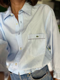 Camicia Gilbi Lacoste righe azzurrine