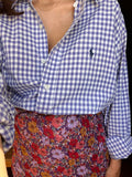 Combo pareo + camicia Ralph Lauren • fiori e quadretti lilla