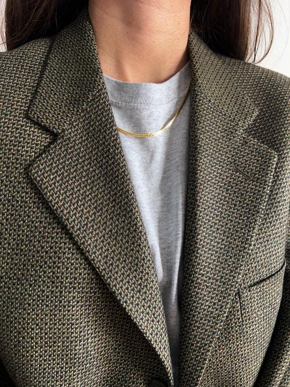 Blazer trama lavorata verde