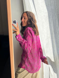Camicia indiana modello maschile S/M violetta
