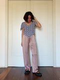 Pantalone raso cipria
