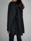 Blazer nero righe lucide