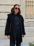 Cappotto sartoriale corto nero