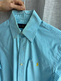 Camicia Ralph Lauren quadretti turchesi