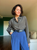 Camicia sartoriale seta grigia