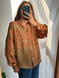 Camicia indiana modello maschile ruggine