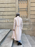 Cappotto sartoriale panna