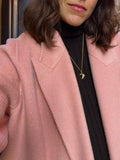 Cappotto sartoriale glitter rosa