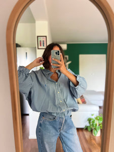 Camicia Gilbi Ralph Lauren righe blu e azzurre