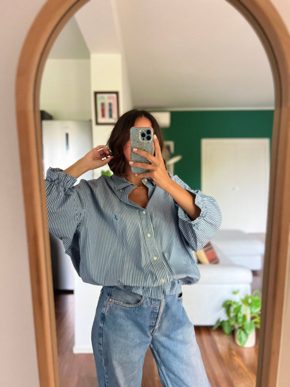 Camicia Gilbi Ralph Lauren righe blu e azzurre