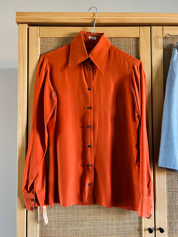 Camicia di seta zucca