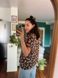 Camicia di seta a fiori Blunauta