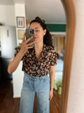 Camicia di seta a fiori Blunauta