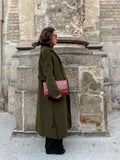 Cappotto sartoriale verde militare