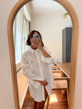 Combo pareo + camicia Ralph Lauren • bianco e senape