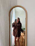 Combo pareo + camicia Ralph Lauren • fiorellini e marrone