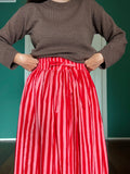 Set gonna + maglione • rosso, rosa e cioccolato