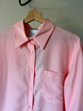 Camicia sartoriale satin rosa