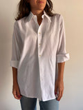 Camicia bianca zebrata