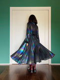 Abito con cintura lungo holographic