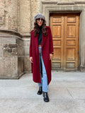 Cappotto sartoriale bordeaux