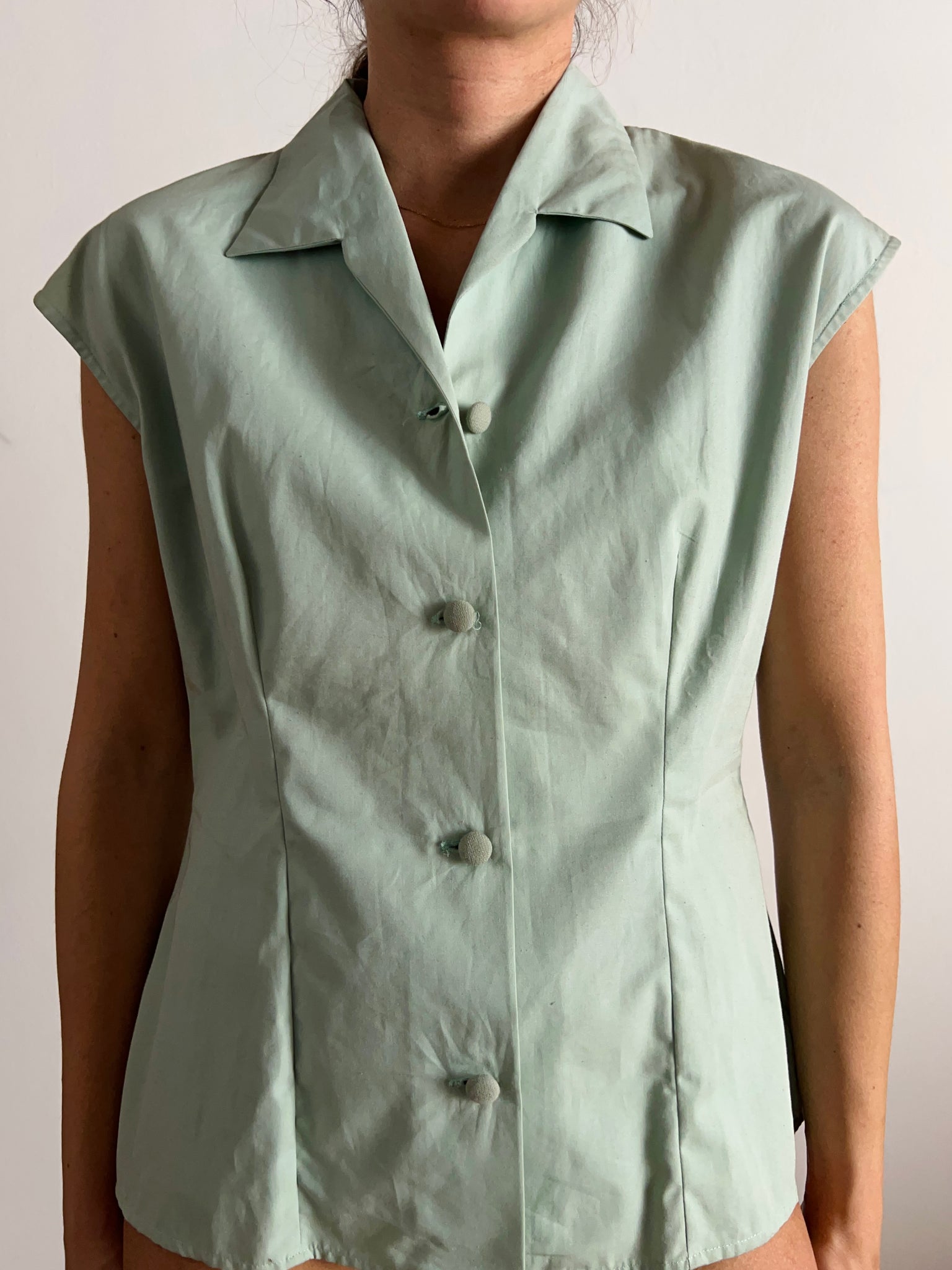 Camicetta verde outlet