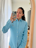 Combo pareo + camicia Ralph Lauren • fiorellini e azzurro