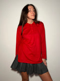 Maglione polo rosso