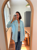 Camicia Ralph Lauren righe rosa e verde acqua