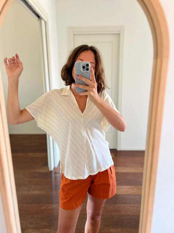 Camicia di seta a righe Sportmax