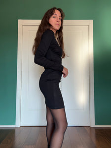 Sottoveste manica lunga nera