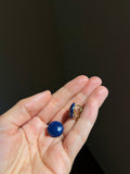 Orecchini clip blu
