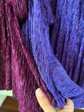 PRE ORDINE • Abito con cintura velluto luccicante viola