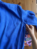 Combo pareo + camicia Ralph Lauren • blu fiori colorati