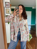 Camicia patchwork pastello