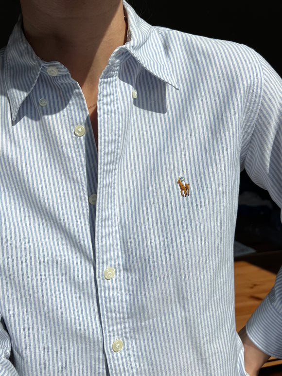 Camicia Ralph Lauren righe azzurre XS/S