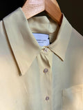 PRE ORDINE • Camicia sartoriale seta giallino banana