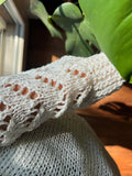 Maglione panna traforato