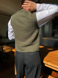Gilet corto verde selva