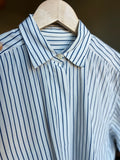 Camicia bianca righe blu