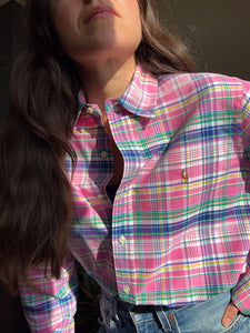 Camicia Ralph Lauren tartan rosa